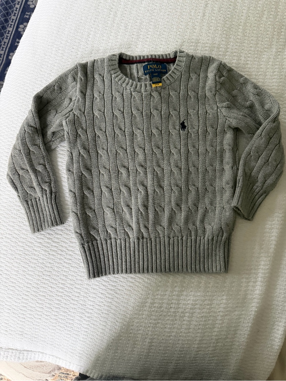 Polo by Ralph Lauren kids Grey Cable-Knit sweater